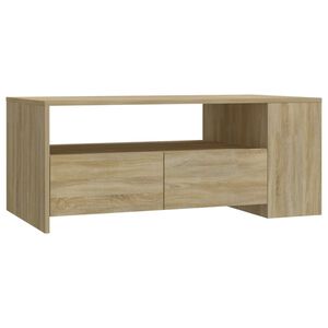 vidaXL Stolić za kavu boja hrasta 102x55x42 cm konstruirano drvo