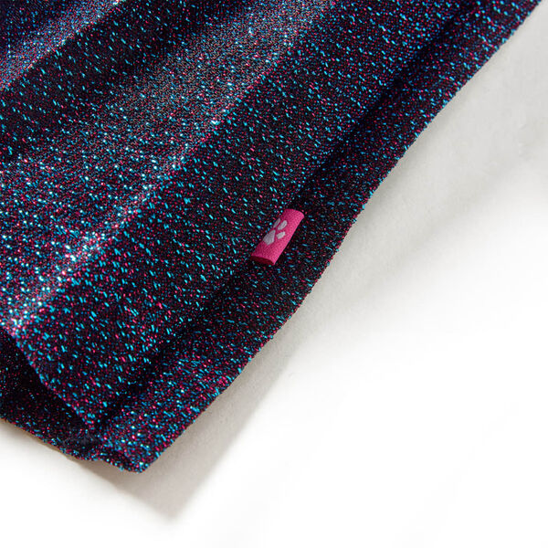 Dječja suknja sa šljokicama modra 104