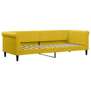 vidaXL Dnevni krevet žuti 80 x 200 cm bar&scaron;unasti