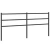 vidaXL Metalno zamjensko uzglavlje crno 193 cm