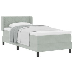 vidaXL Krevet s opruga kutije Svijetlo siva 200 x 100 cm Bar&scaron;un