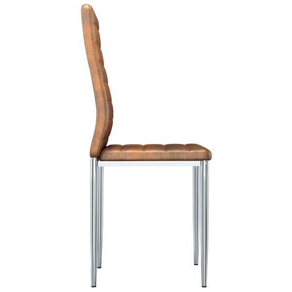 vidaXL Trpezarijske stolice 2 pcs Smeđa 41.5 x 48 x 99 cm