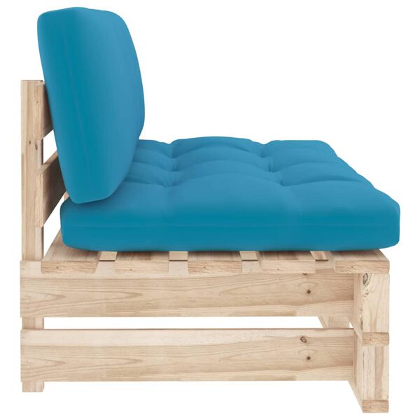 vidaXL Srednja vrtna sofa od paleta od impregnirane borovine