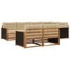 vidaXL Set vanjskih sofa s jastukom 7 pcs