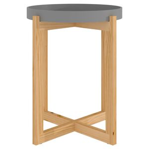 vidaXL Stolić za kavu sivi 41x41x48,5 cm konstruirano drvo i borovina