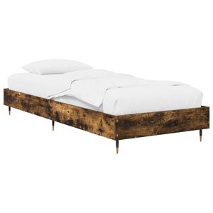 vidaXL Krevetna konstrukcija Dimljeni hrast 80 x 200 cm
