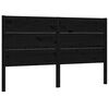 vidaXL Uzglavlje crno 126 x 4 x 100 cm od masivne borovine
