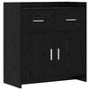 vidaXL Kreveta Crni hrast 75 x 36 x 80 cm Konstruirano drvo