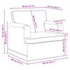vidaXL Sofa 60cm Plava Metal