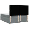 vidaXL Krevet s oprugama i madracem svjetlosivi 180x200 cm od tkanine