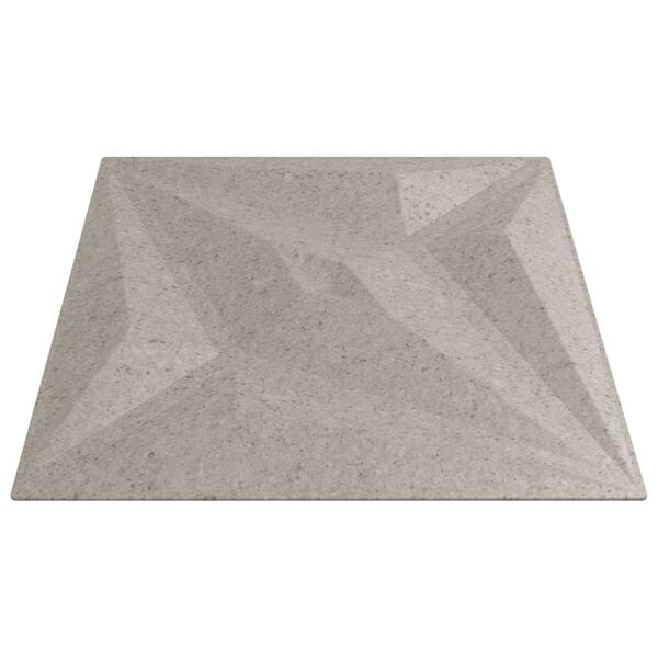 vidaXL Zidne panele 48 pcs Zvijezda beton 50 x 50 cm XPS pjena