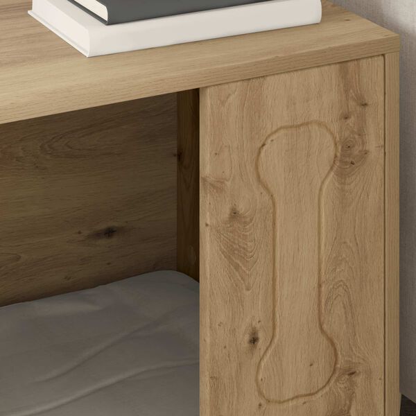 vidaXL Kućica za pse Umjetnička hrastovina 44 x 42 x 49 cm