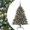 vidaXL Umjetno božićno drvce Zelena 150 cm PVC, Plastika i Čelik