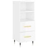 vidaXL Komoda sjajna bijela 34,5 x 34 x 90 cm od konstruiranog drva