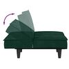 vidaXL Kauč na razvlačenje tamnozeleni bar&scaron;unasti