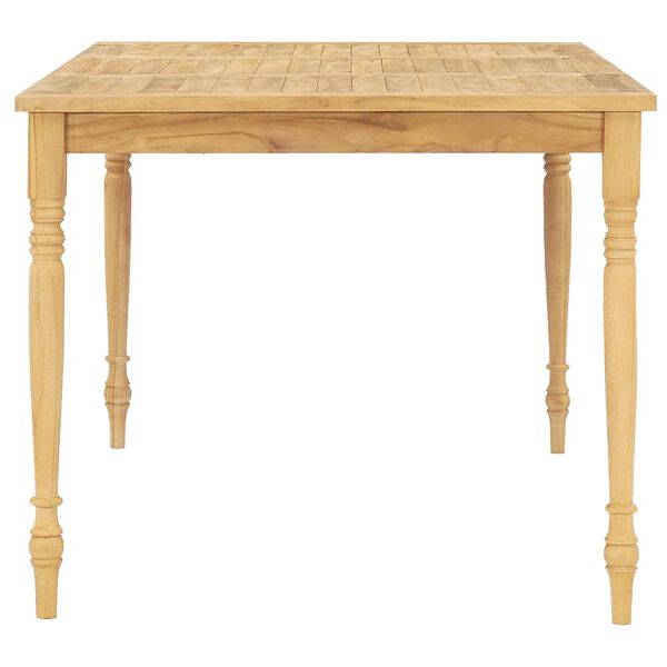 vidaXL 5-dijelni vrtni blagovaonski set s jastucima masivna tikovina