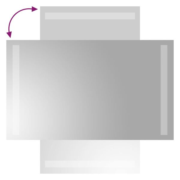 vidaXL LED kupaonsko ogledalo 30x50 cm