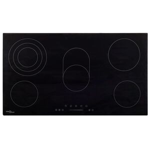 vidaXL Keramička ploča za kuhanje s 5 plamenika 77 cm 8500 W