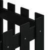 vidaXL Vrtna sadilica s izgledom ograde crna 40x40x40 cm od borovine