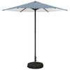 vidaXL Vrtni Parasol s Podnožjem 230 x 230 cm Poliester Pravokutni