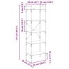 vidaXL Police za knjige Staro drvo 56 x 32 x 174 cm Konstruirano drvo