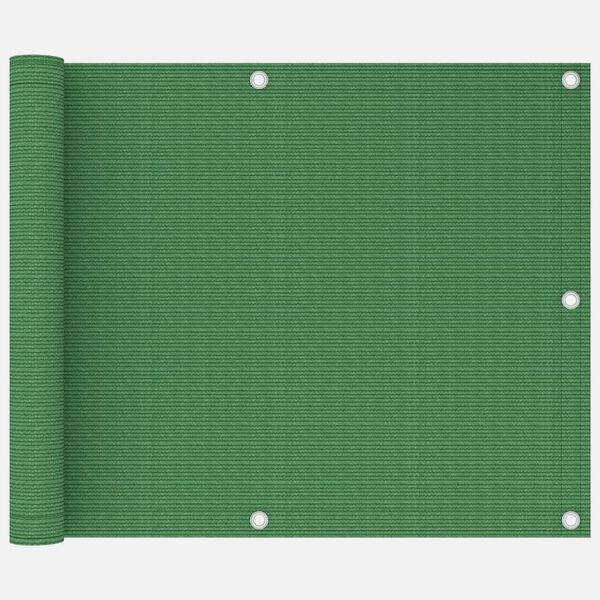 vidaXL Balkonski zastor svjetlozeleni 75 x 300 cm HDPE