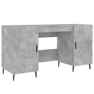 vidaXL Radni stol boja betona 140 x 50 x 75 cm od konstruiranog drva