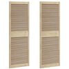vidaXL Ormarna vrata s vratima 2 pcs Prirodna 170 x 2,1 x 59,5 cm