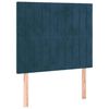 vidaXL Uzglavlje tamnoplavo 80x5x118/128 cm bar&scaron;unasto