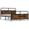 vidaXL Metalni okvir kreveta bez madraca boja hrasta 150 x 200 cm