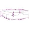 vidaXL Otomanski krevet s madracem svijetlosivi 140x200 cm bar&scaron;unasti