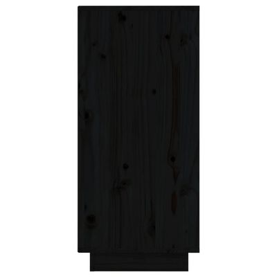 vidaXL Komode 2 kom crne 31,5 x 34 x 75 cm od masivne borovine