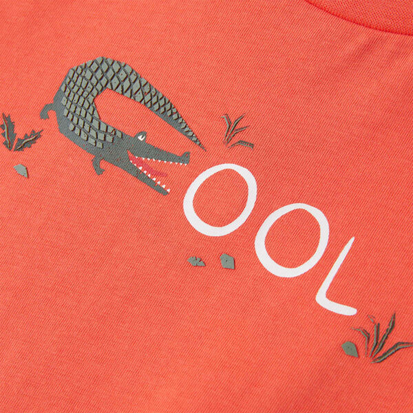 Dječja majica kratkih rukava svjetlocrvena 104