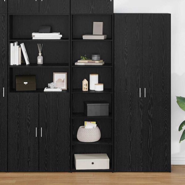 vidaXL Cabinet Crni hrast 50 x 41 x 185 cm Konstruirano drvo