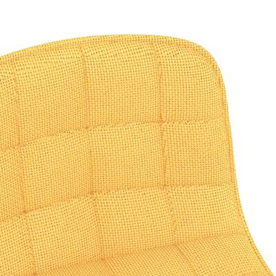 vidaXL Okretne blagovaonske stolice od tkanine 2 kom žute