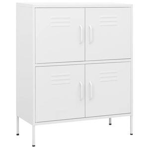 vidaXL Ormarić za pohranu bijeli 80 x 35 x 101,5 cm čelični