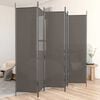 vidaXL Sobna pregrada s 5 panela antracit 250 x 220 cm od tkanine
