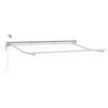vidaXL Okvir električne tende s LED-ovima Bijeli 3,5 x 2 m Aluminij