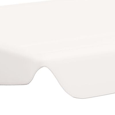 vidaXL Zamjenski krov za vrtnu ljuljačku bijeli 188/168 x 145/110 cm