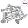 vidaXL Potvrđivački vijci 12 pcs Srebrno &Oslash;5 x 40 mm Metal