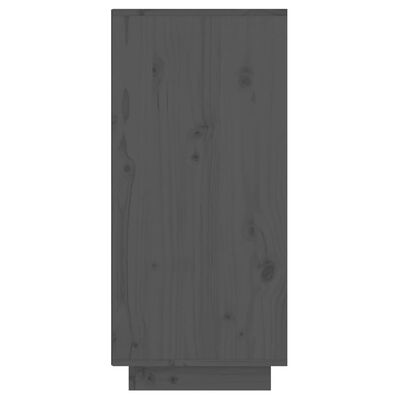 vidaXL Konzolni ormarić sivi 60 x 34 x 75 cm od masivne borovine