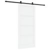 vidaXL Klizna vrata ORKDAL 93 x 202 cm Konstruirano drvo Bijela i crna