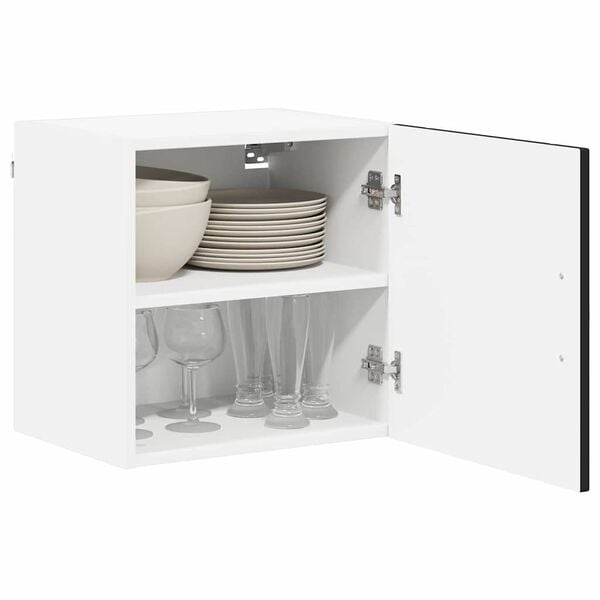 vidaXL Kuhinjski ormarić 2 pcs Crna 40 x 31 x 40 cm Konstruirano drvo