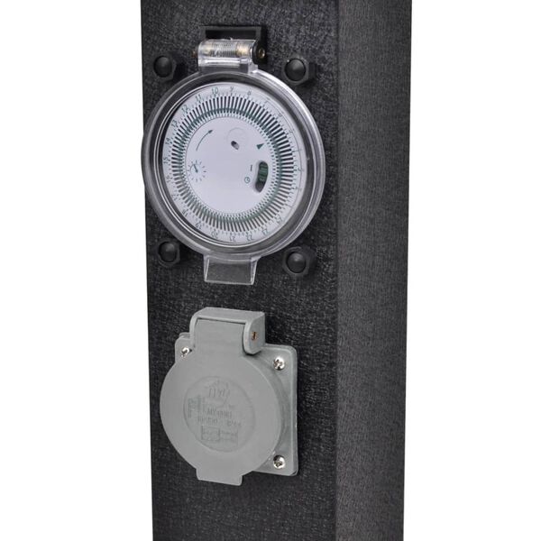 Vrtni stup s utičnicom i kronometrom