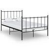 vidaXL Okvir za krevet crni metalni 120 x 200 cm