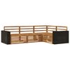 vidaXL Set vanjskih sofa 4 kom. Prirodna Čvrsto drvo akacije