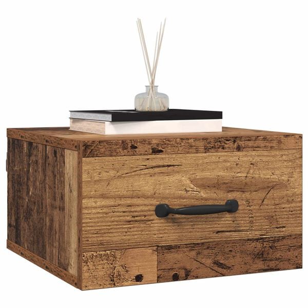 vidaXL Noćni ormar Staro drvo 35 x 35 x 20 cm Konstruirano drvo