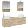 vidaXL Set namje&scaron;taja za kupaonicu 5 pcs Hrast sonoma
