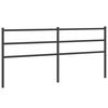 vidaXL Metalno zamjensko uzglavlje crno 180 cm