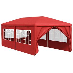 vidaXL &Scaron;ator za zabave 600 x 300 x 255 cm Crvena PE i čelik